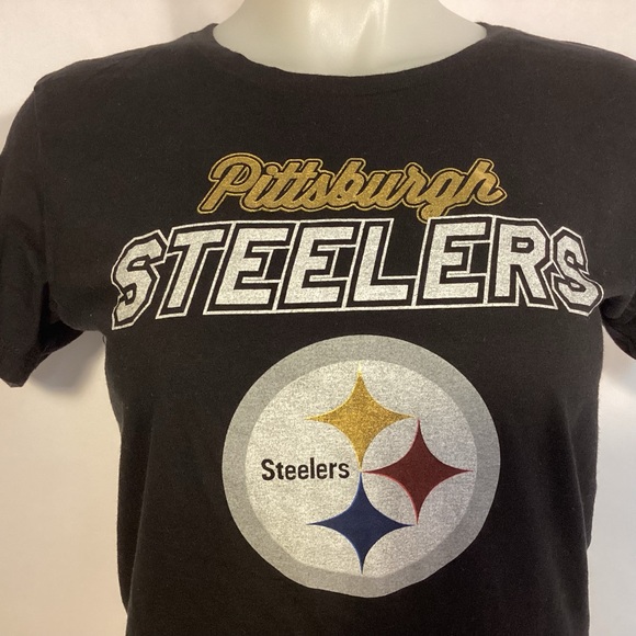Pittsburgh Steelers Womens t-shirt large logo size medium - Picture 2 of 10